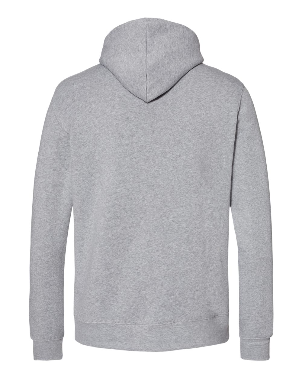 Rear View of Grey Heather Gaiter Fleece Hooded Sweatshirt - 8879