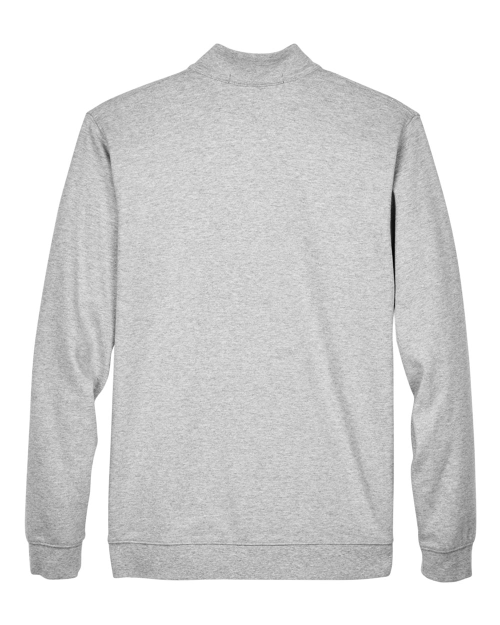 Rear View of Grey Heather/ Grey H/ French Blue Men's DRYTEC20™ Performance Quarter-Zip Pullover - DG479
