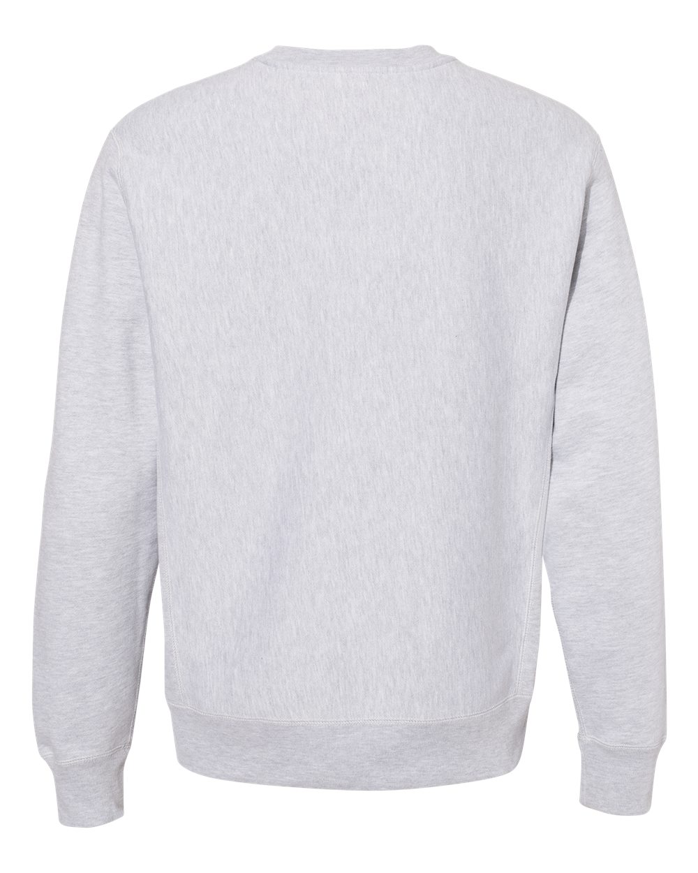 Rear View of Grey Heather Legend - Premium Heavyweight Cross-Grain Crewneck Sweatshirt - IND5000C