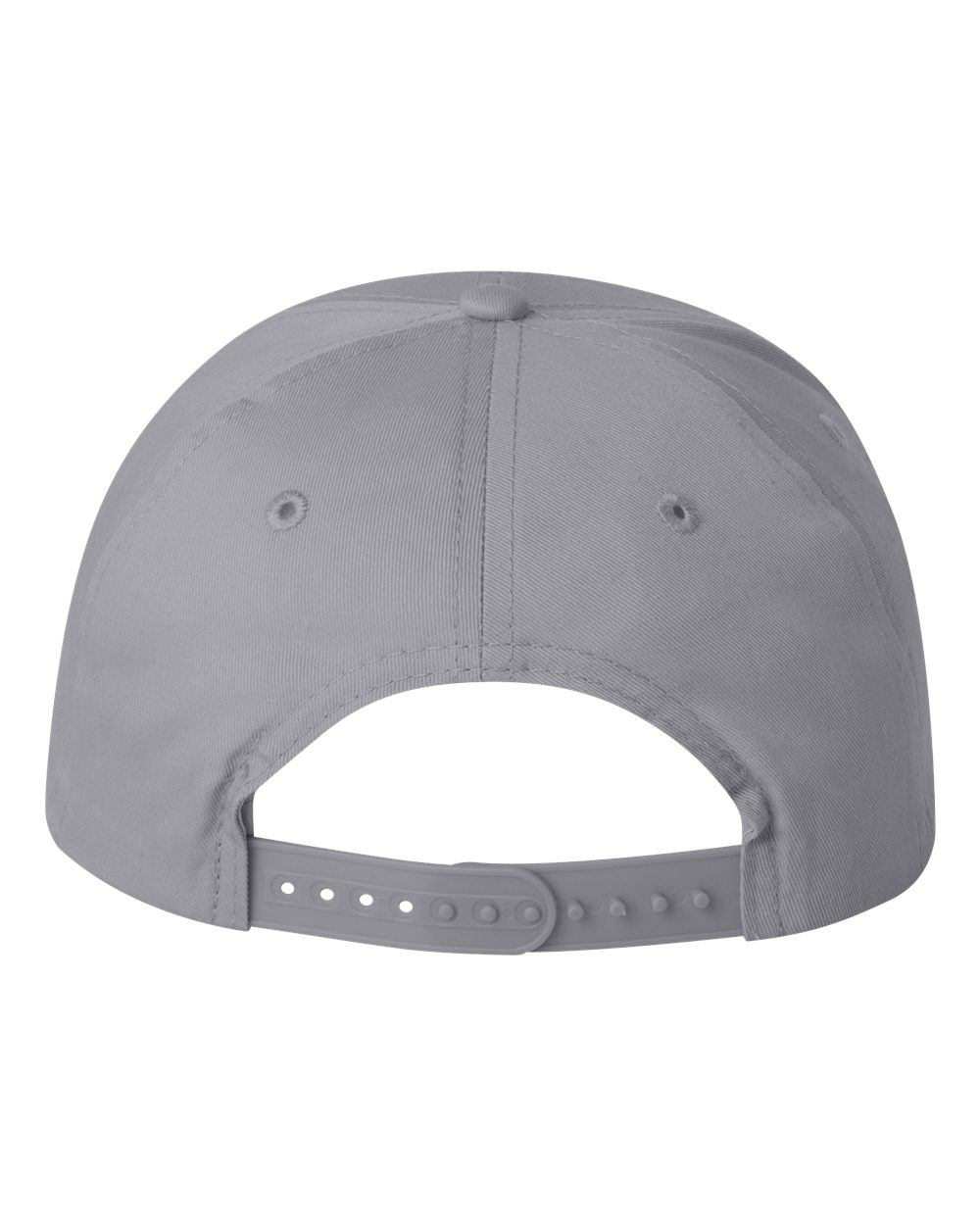 Rear View of Grey Lightweight Twill Cap - VC100