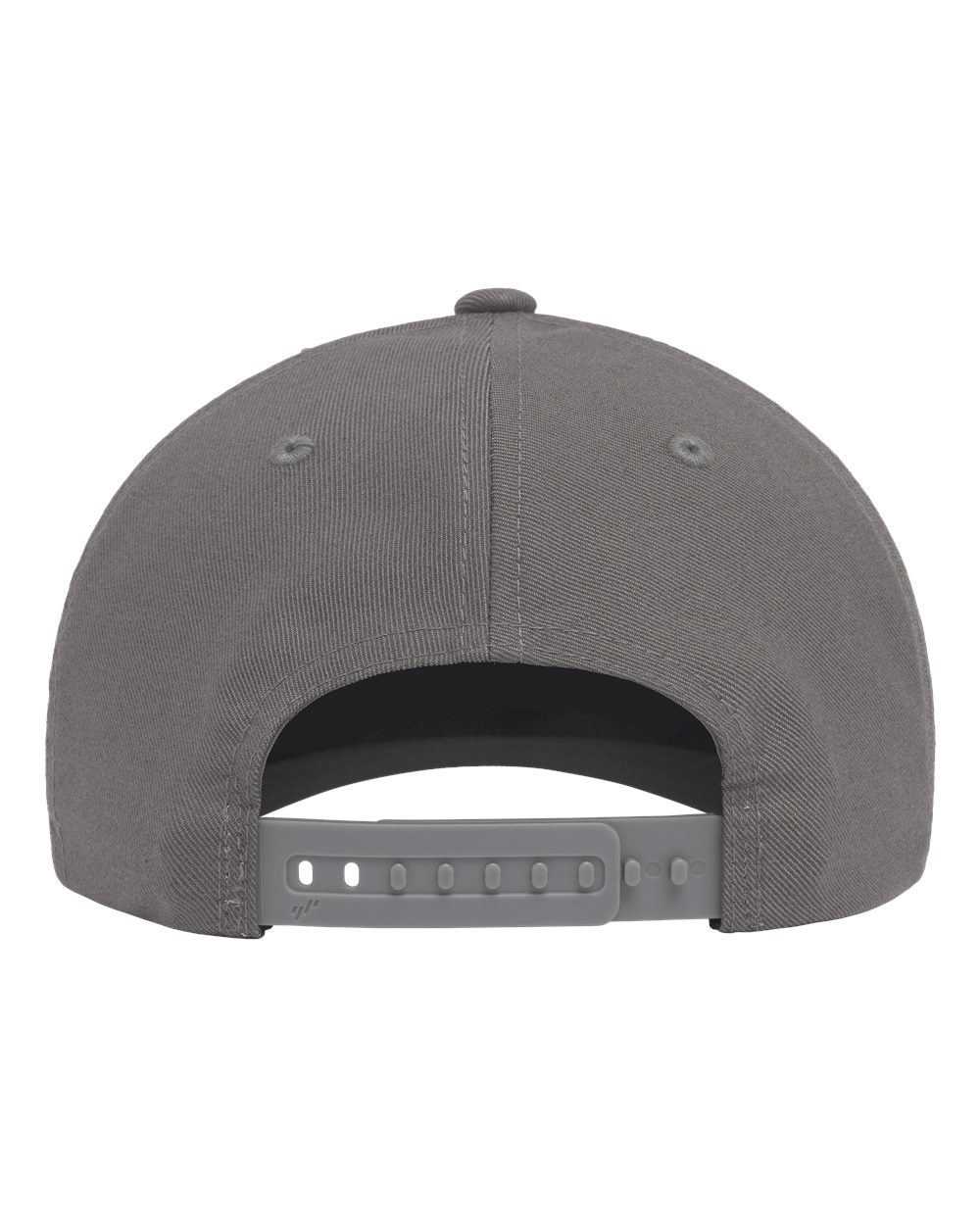 Rear View of Grey NU® Adjustable Cap - 6110NU