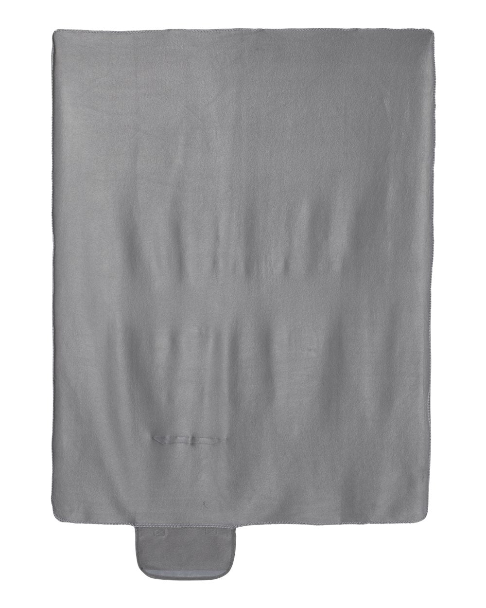 Rear View of Grey Roll Up Blanket - 8718