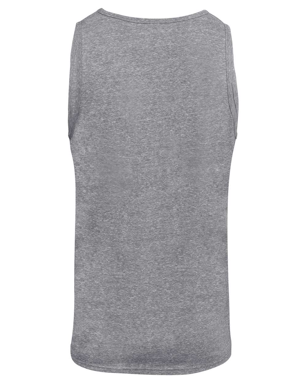 Rear View of Grey Triblend Tri-Blend Tank Top - 102C