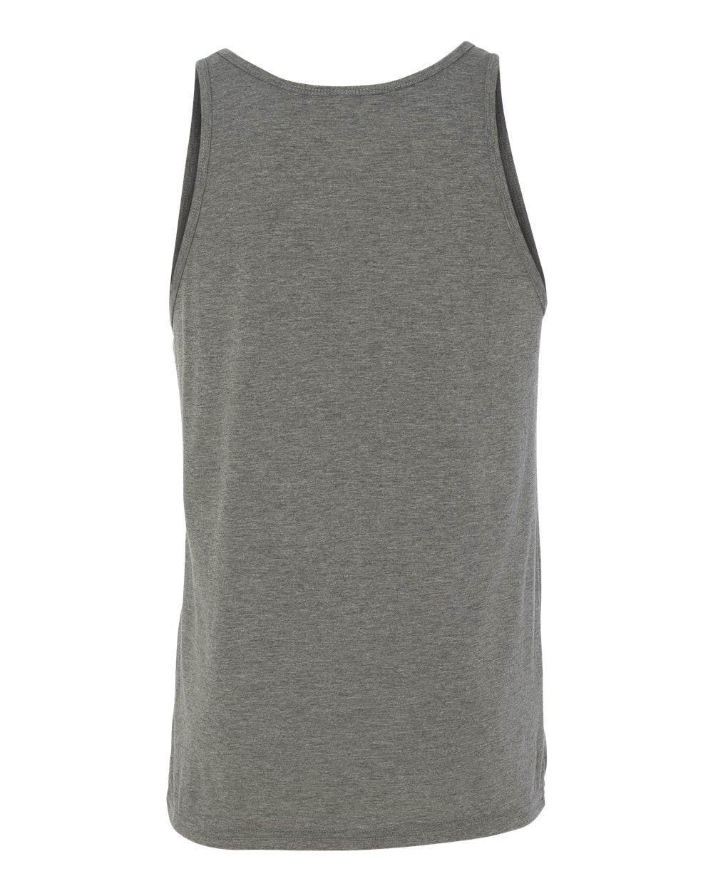 Rear View of Grey Triblend Triblend Tank - 3484