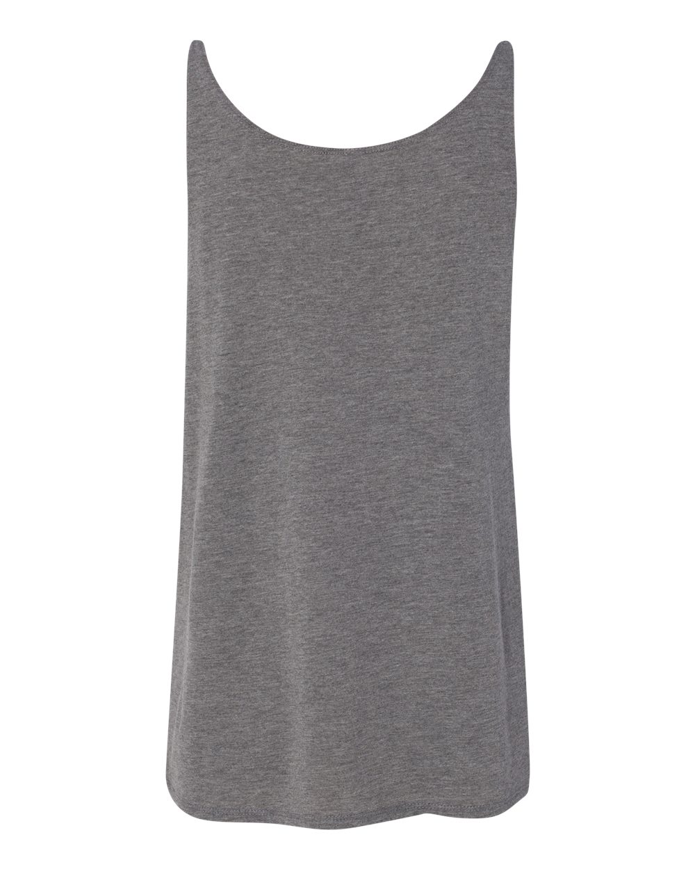 Rear View of Grey Triblend Women's Slouchy Tank - 8838