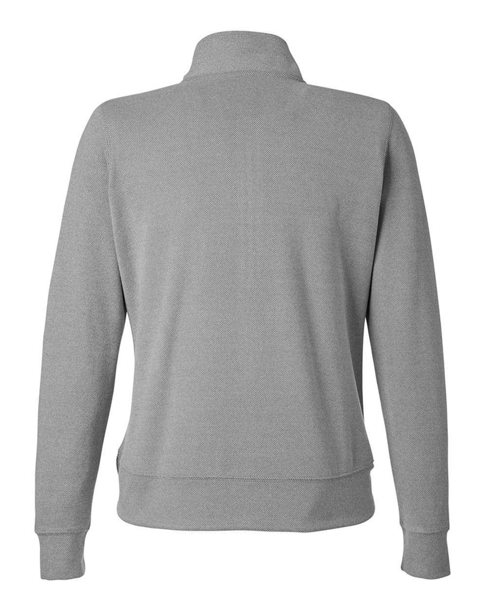Rear View of Grey Women's Element Fleece Quarter-Zip Sweatshirt - 8762