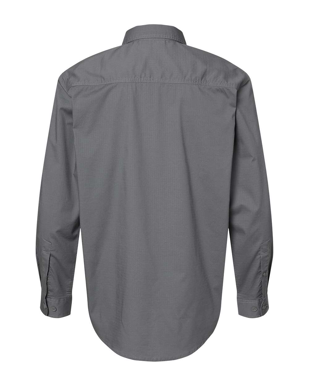 Rear View of Gunmetal Craftsman Woven Shirt - 4450