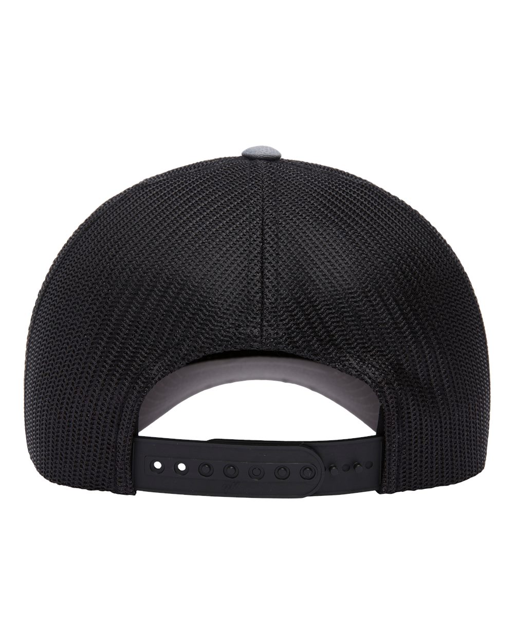 Rear View of Heather/ Black Elite Cap - 6601