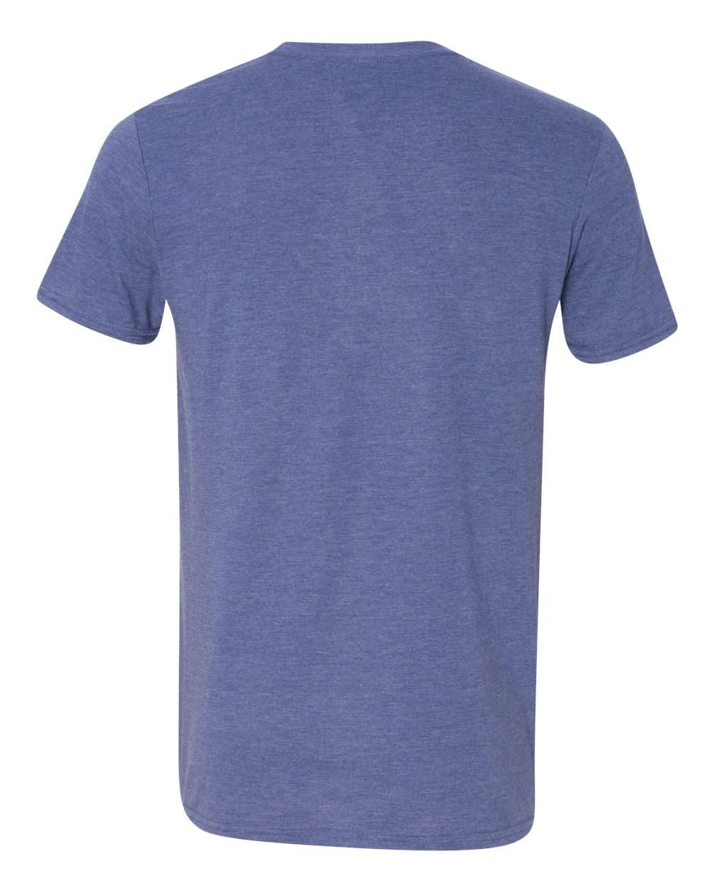 Rear View of Heather Blue Softstyle® Triblend T-Shirt - 6750