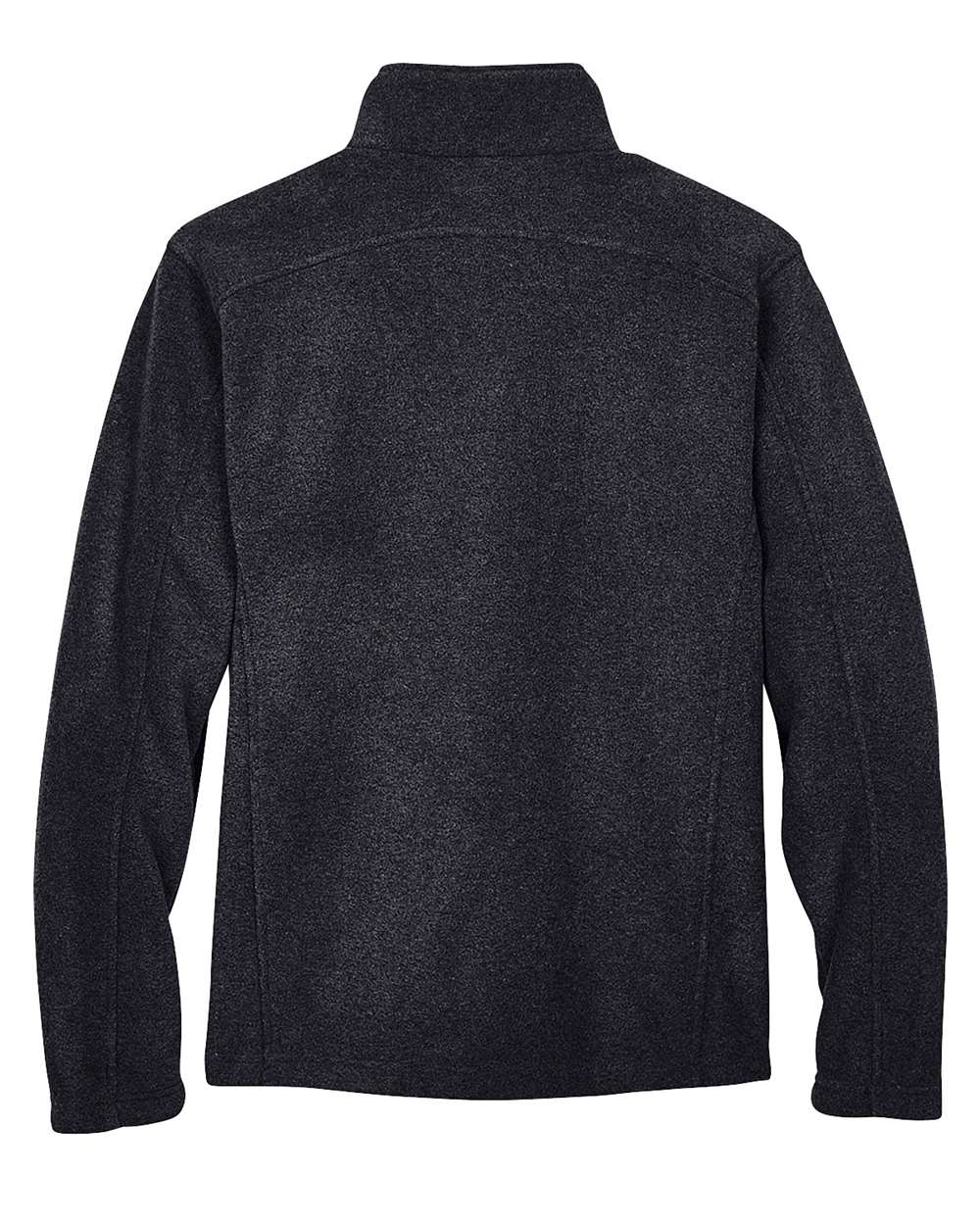Rear View of Heather Charcoal Men's Tall Journey Fleece Jacket - 88190T