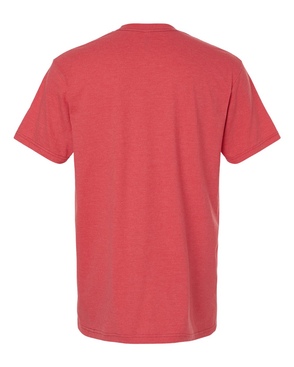 Rear View of Heather Coral CVC Tee - 2001CVC