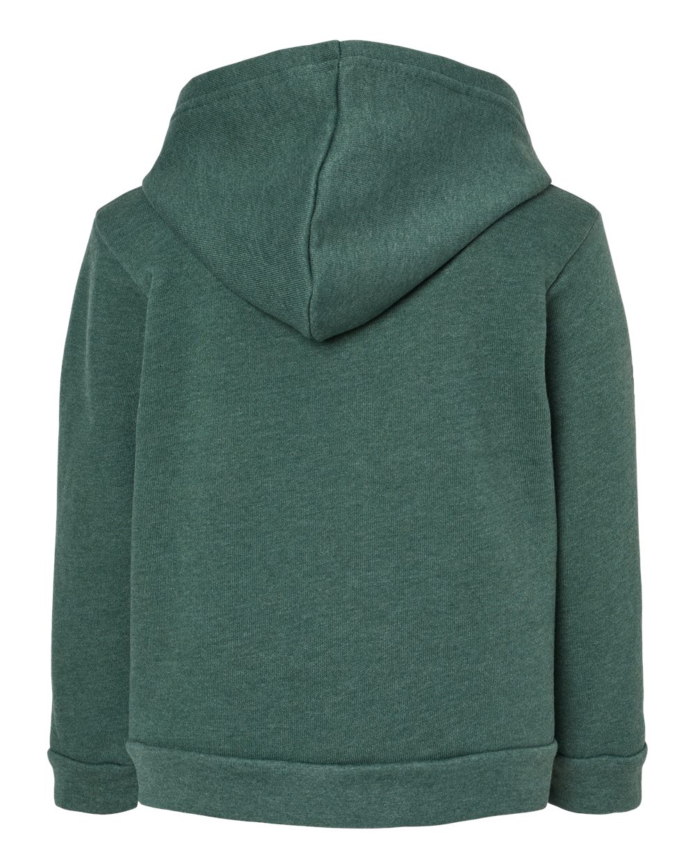 Rear View of Heather Forest Toddler Sponge Fleece Pullover Hoodie - 3719T