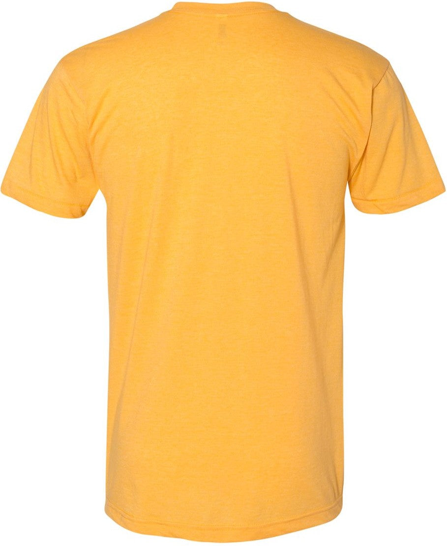 Rear View of Heather Gold 50/50 Tee - BB401