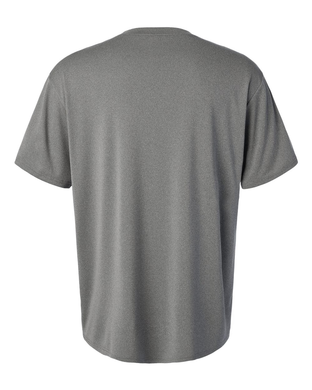 Rear View of Heather Granite Pro-Lock Performance T-Shirt - 48000