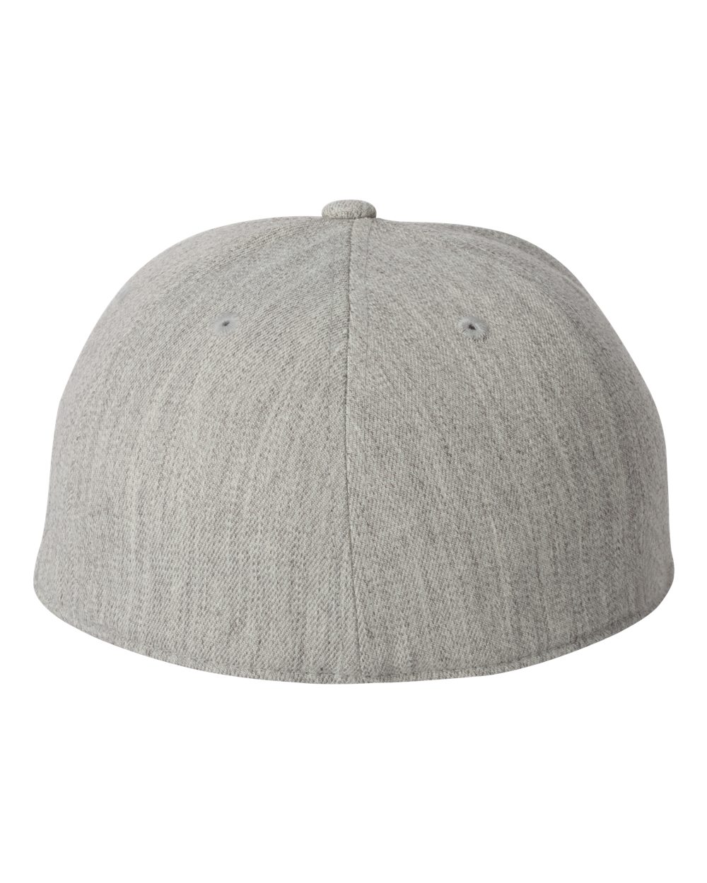 Rear View of Heather Grey 210® Flat Bill Cap - 6210FF