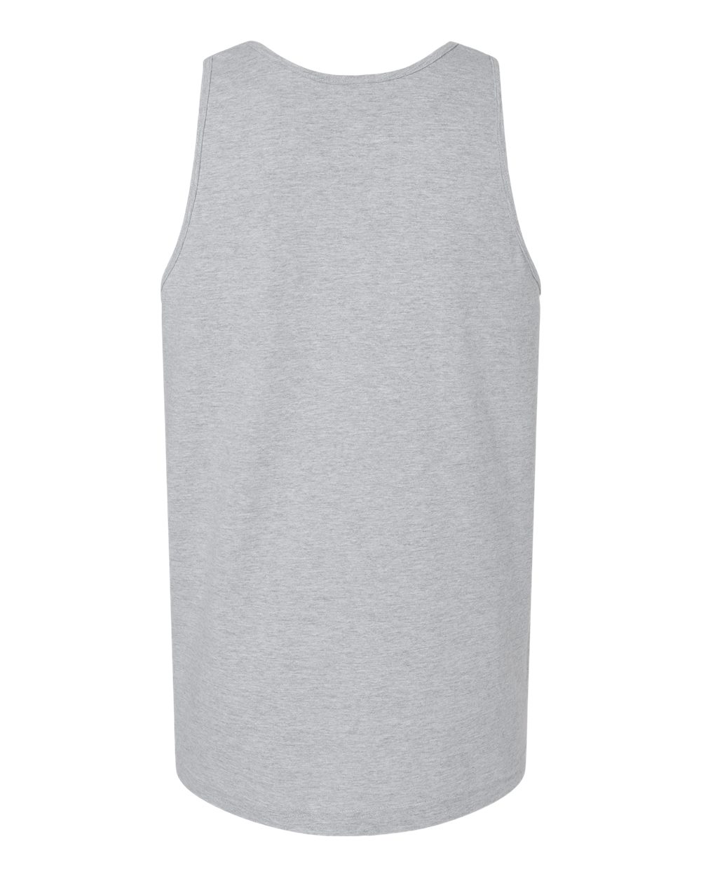 Rear View of Heather Grey Fine Jersey Tank - 2408