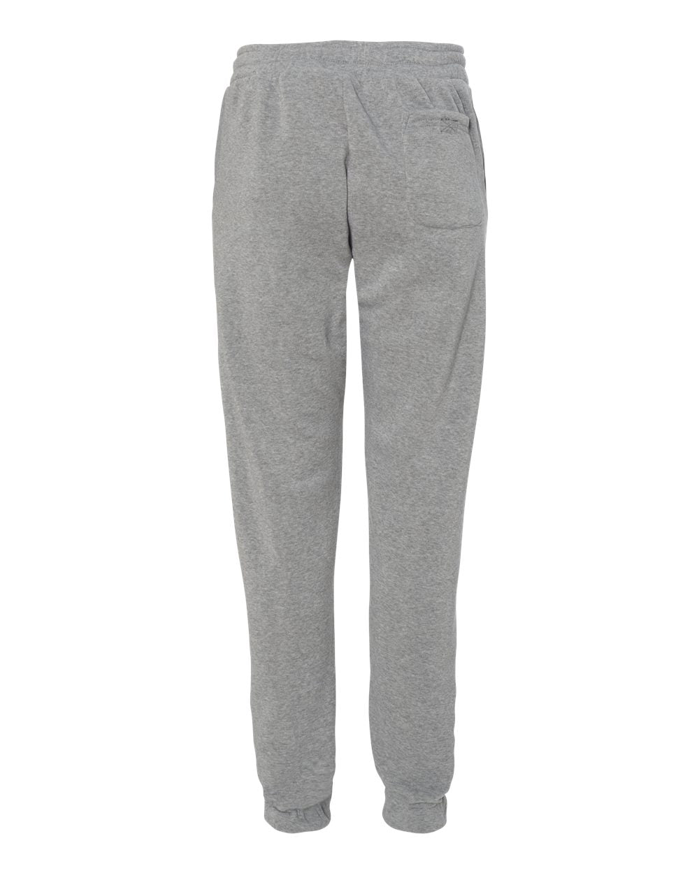 Rear View of Heather Grey Fleece Joggers - 8800