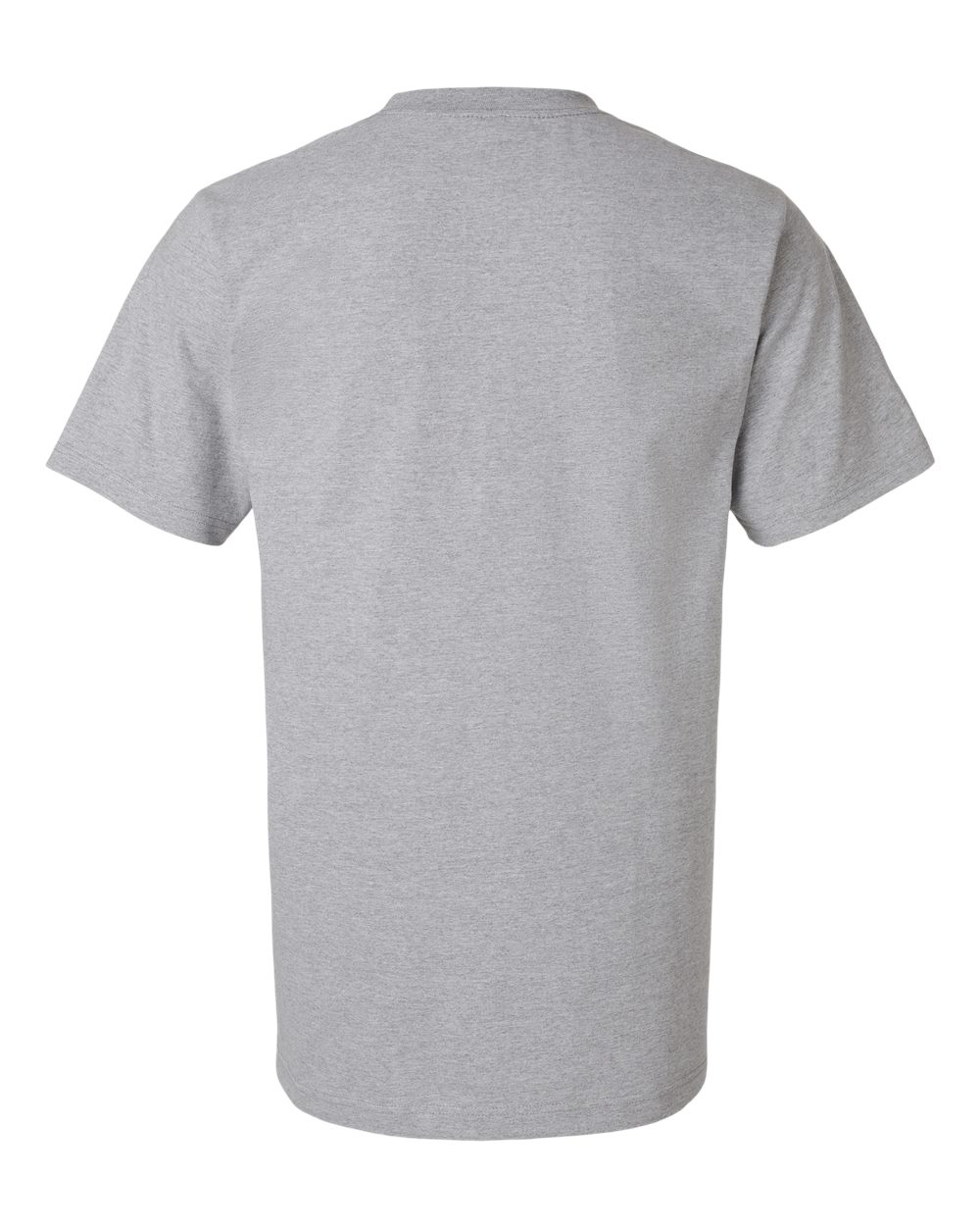 Rear View of Heather Grey Heavyweight Street T-Shirt - 299