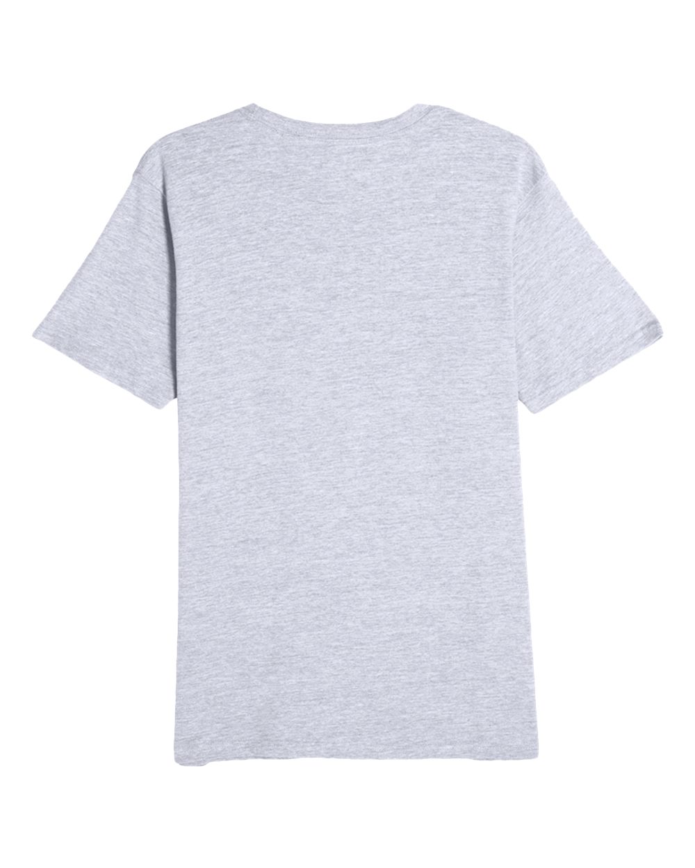 Rear View of Heather Grey Heavyweight T-Shirt - LS15001