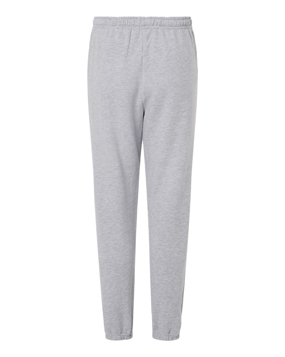 Rear View of Heather Grey ReFlex Fleece Sweatpants - RF491