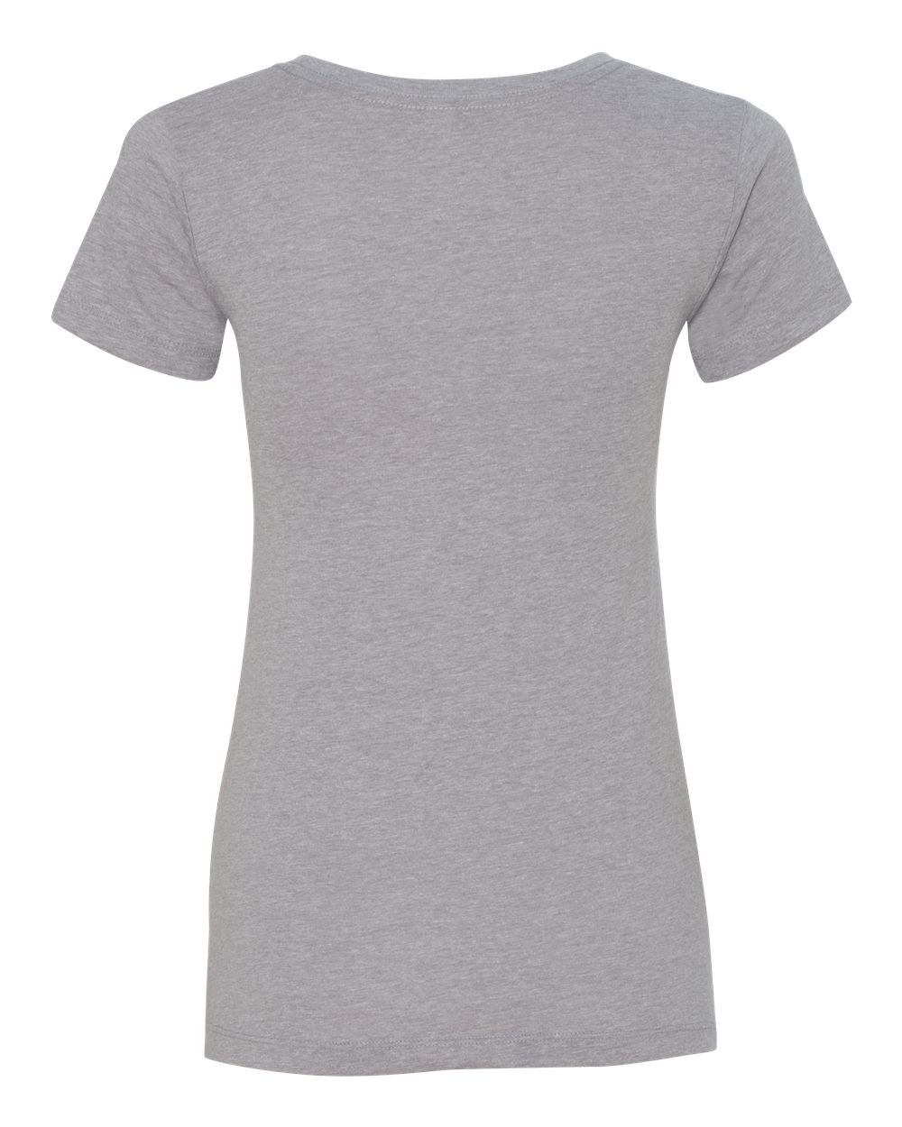Rear View of Heather Grey Women's Ideal T-Shirt - 1510