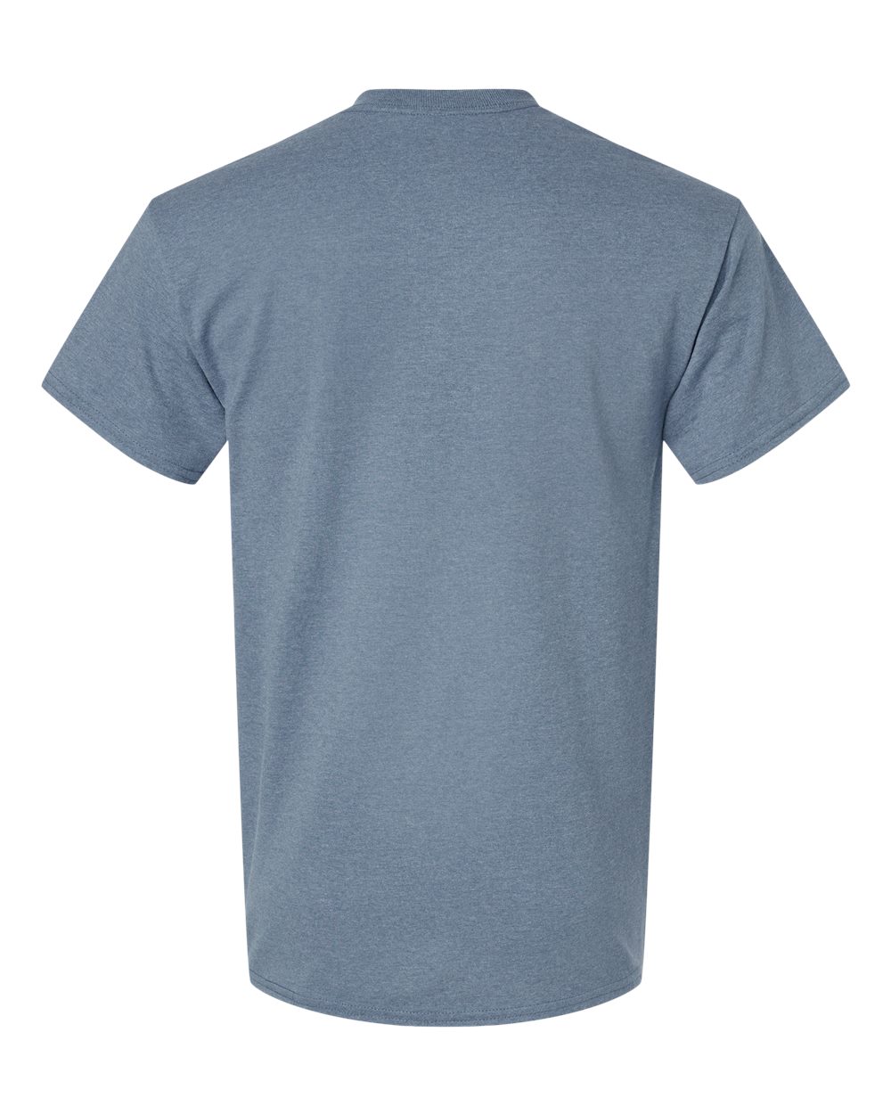 Rear View of Heather Indigo Ultra Cotton® T-Shirt - 2000