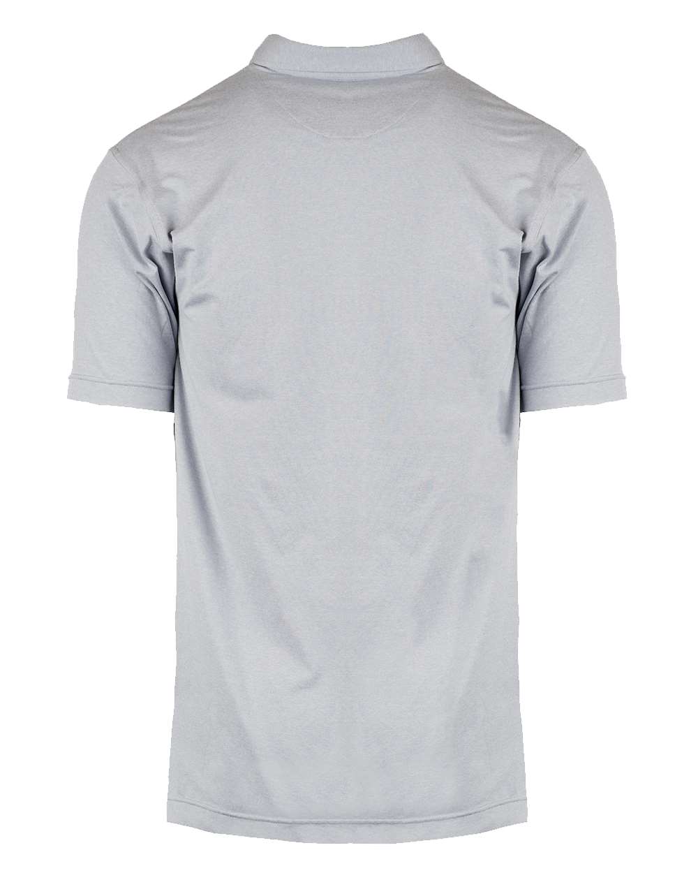 Rear View of Heather Light Grey Dawn to Dusk Polo - 0900