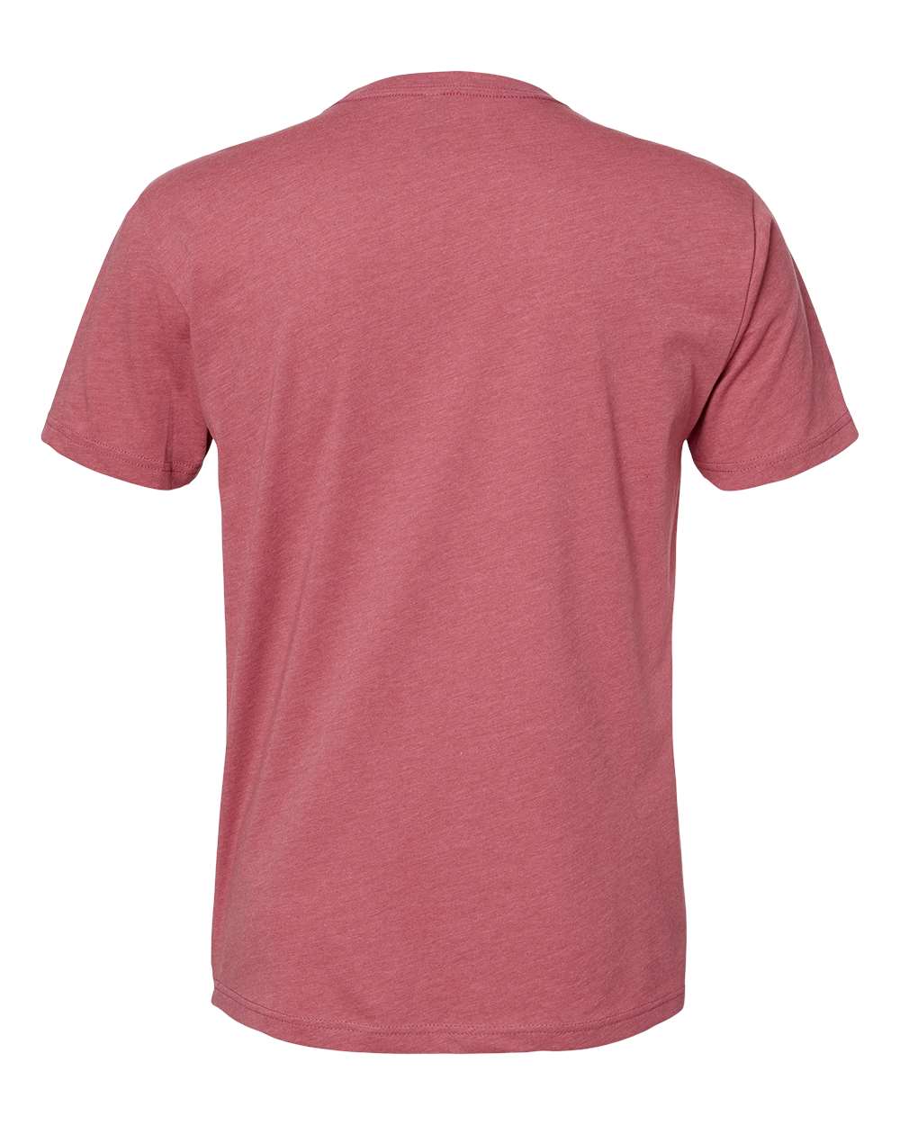 Rear View of Heather Mauve CVC T-Shirt - 6210