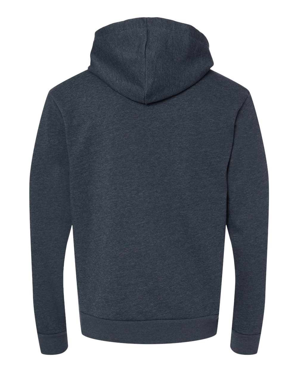 Rear View of Heather Midnight Navy Malibu Hoodie - 9302