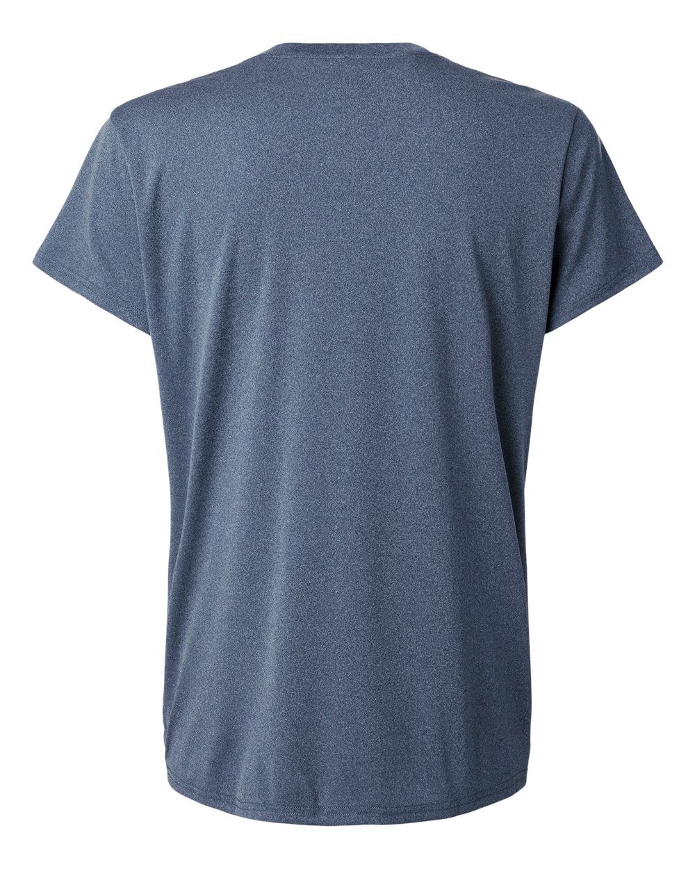 Rear View of Heather Navy Pro-Lock Women's Performance T-Shirt - 48000L