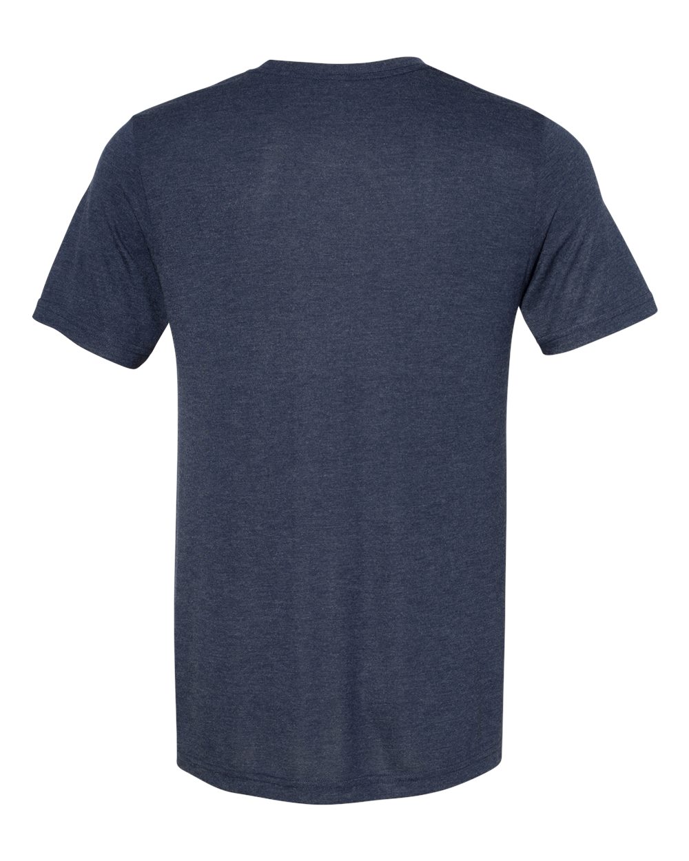Rear View of Heather Navy Viscose Fashion Tee - 3880