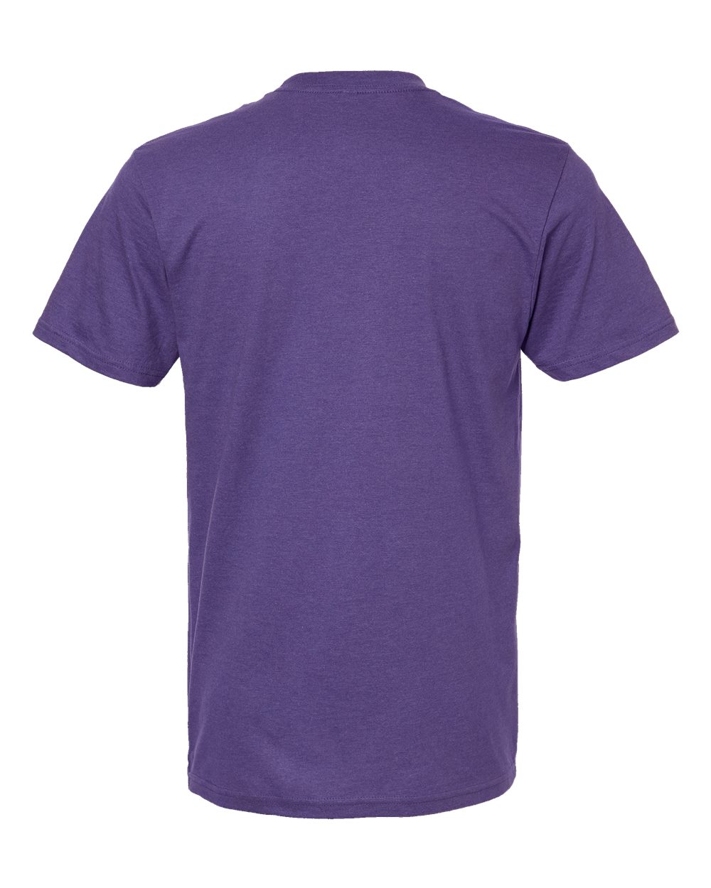 Rear View of Heather Purple CVC Tee - 2001CVC