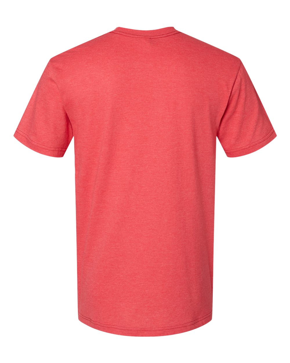Rear View of Heather Red CVC Tee - 2001CVC