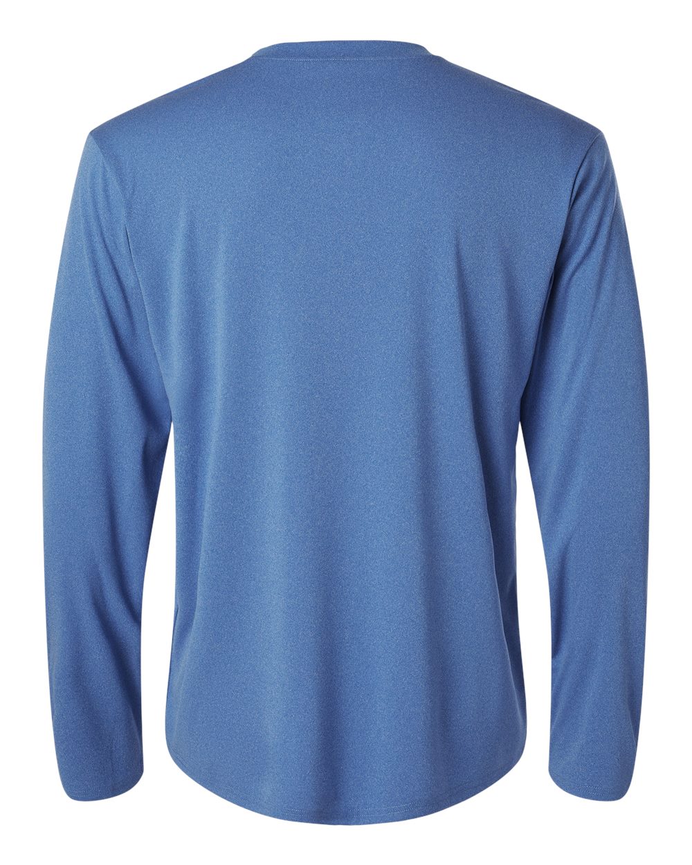 Rear View of Heather Royal Pro-Lock Performance Long Sleeve T-Shirt - 48400