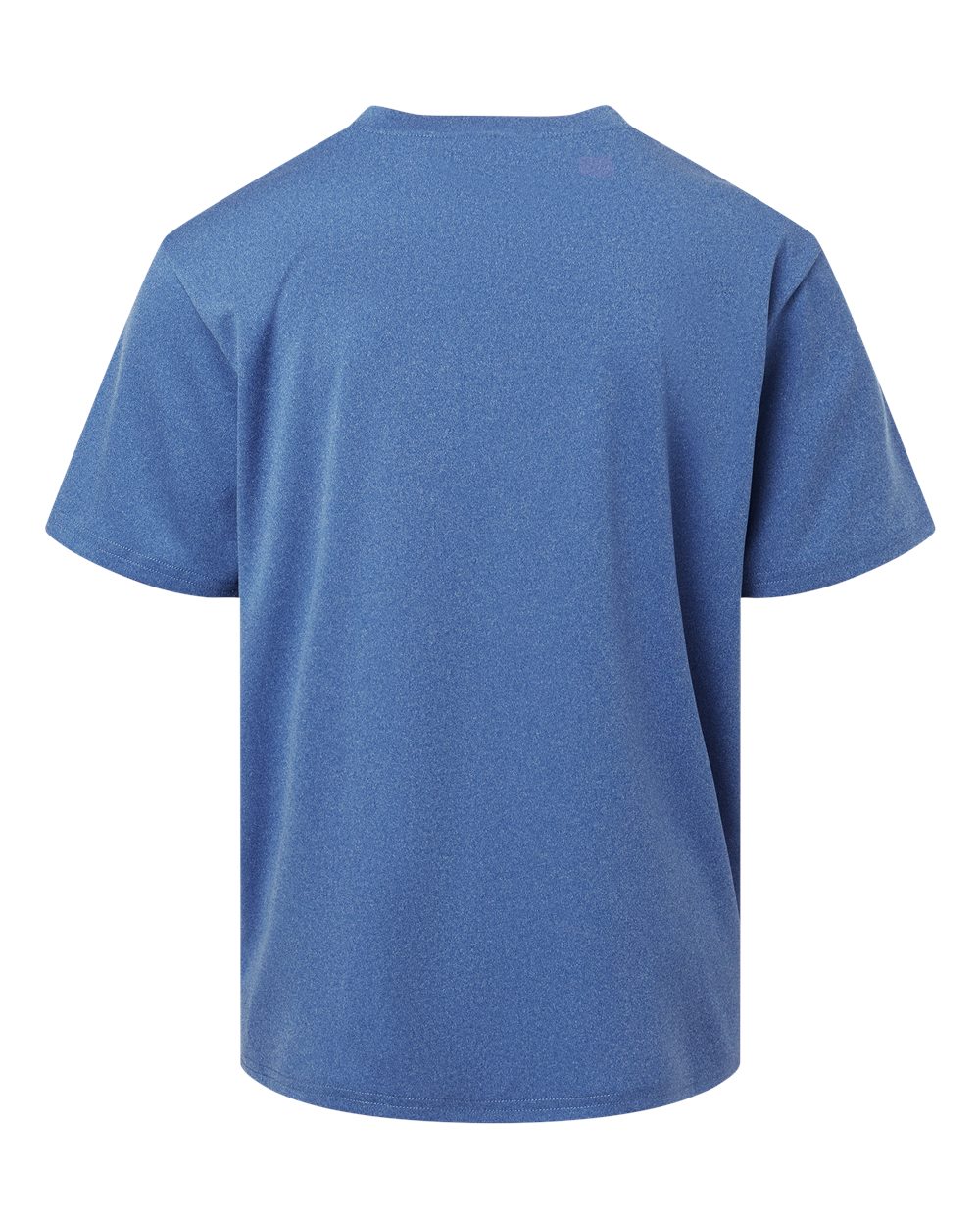 Rear View of Heather Royal Pro-Lock Youth Performance T-Shirt - 48000Y