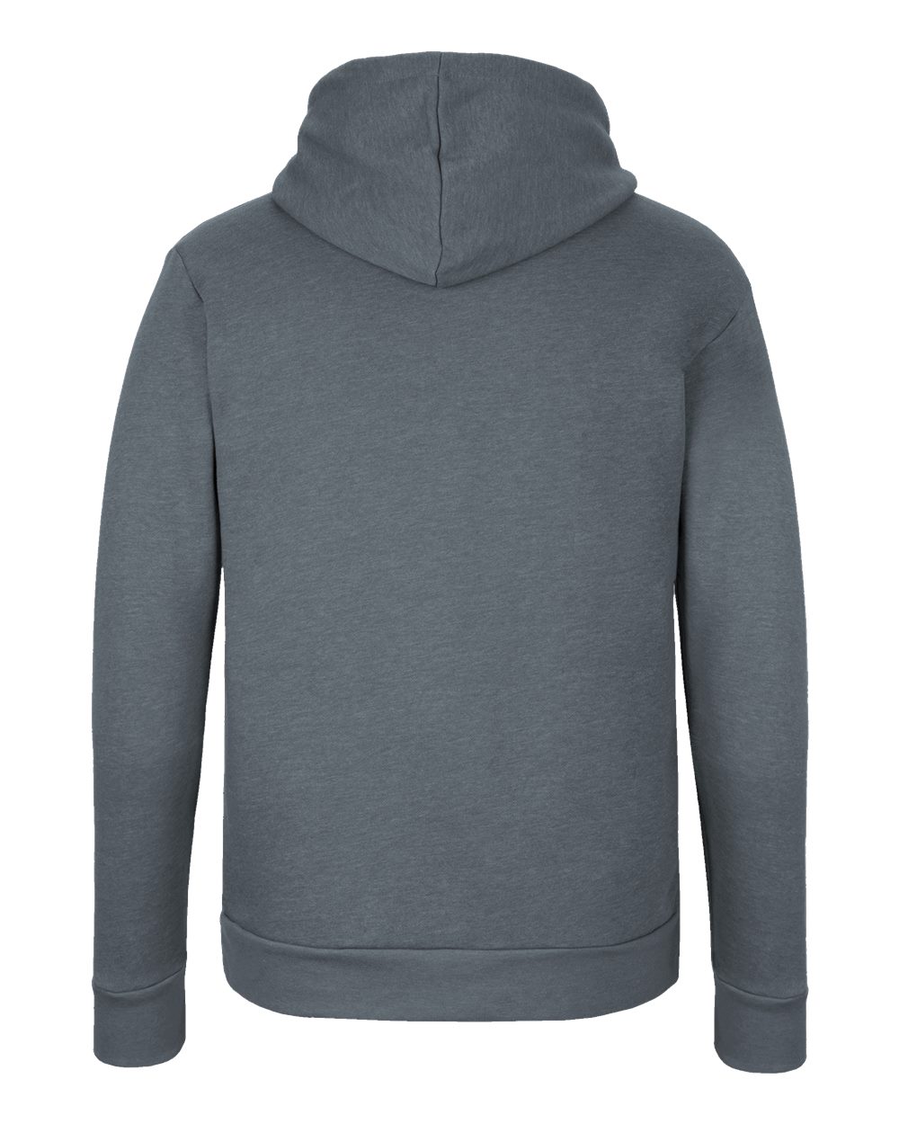 Rear View of Heather Slate Blue Malibu Hoodie - 9302