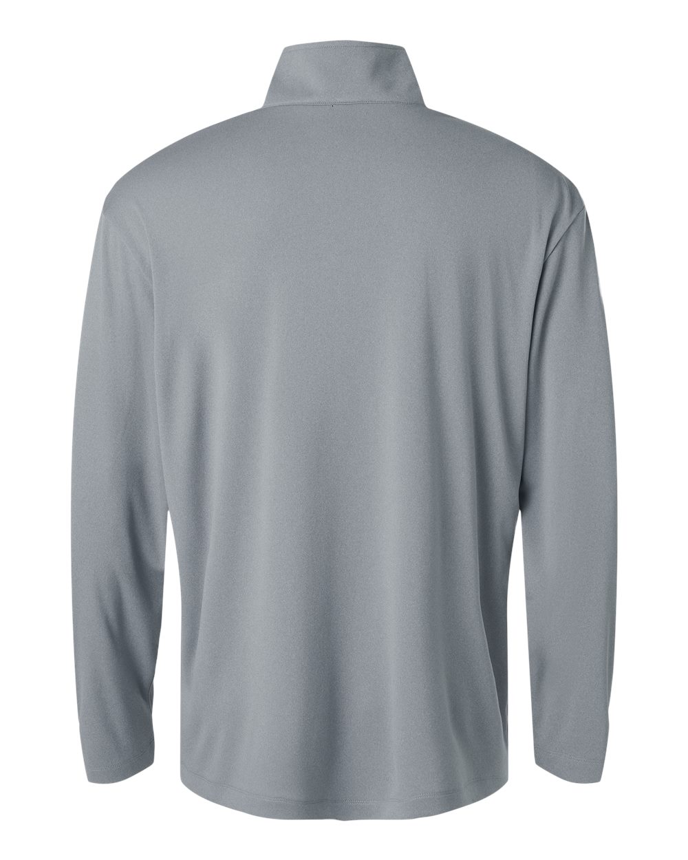 Rear View of Heather Steel Pro-Lock Performance Quarter-Zip Pullover - 41870