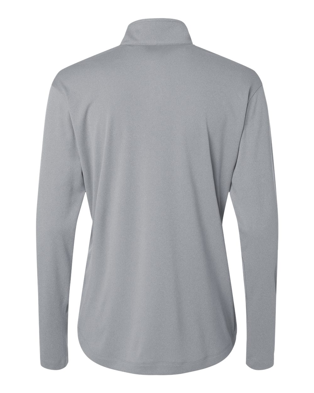 Rear View of Heather Steel Pro-Lock Women's Performance Quarter-Zip Pullover - 41870L