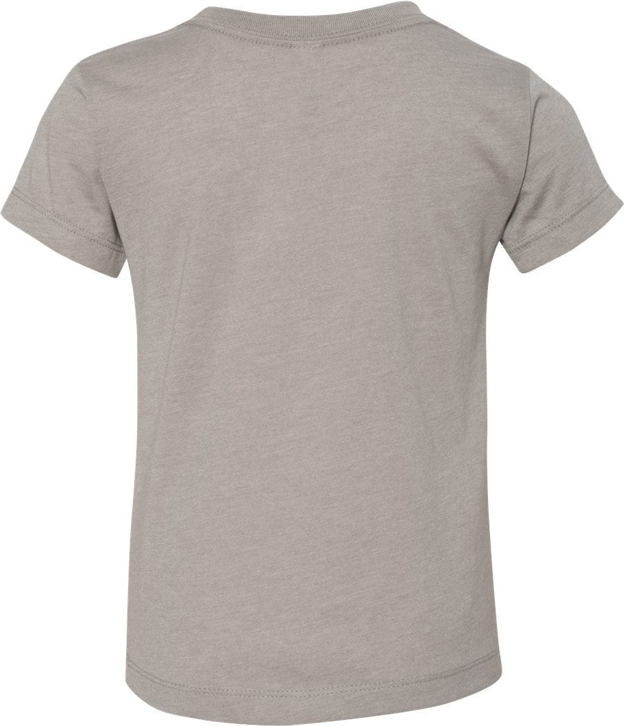 Rear View of Heather Stone Toddler Jersey Tee - 3001T