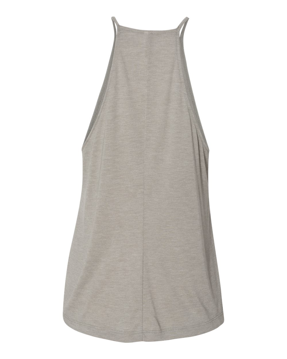 Rear View of Heather Stone Women's Flowy High-Neck Tank - 8809
