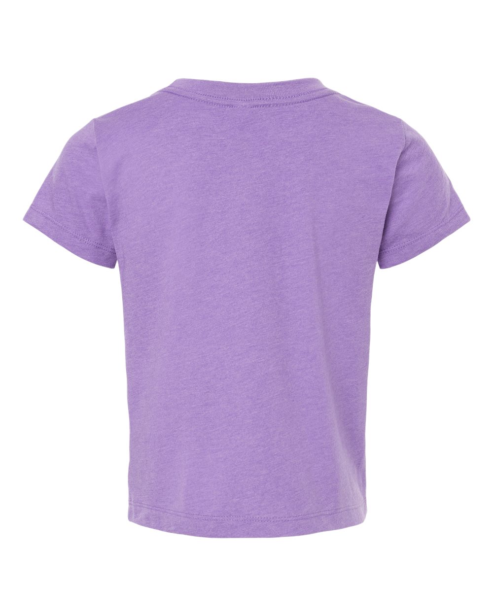 Rear View of Heather Team Purple Toddler Jersey Tee - 3001T