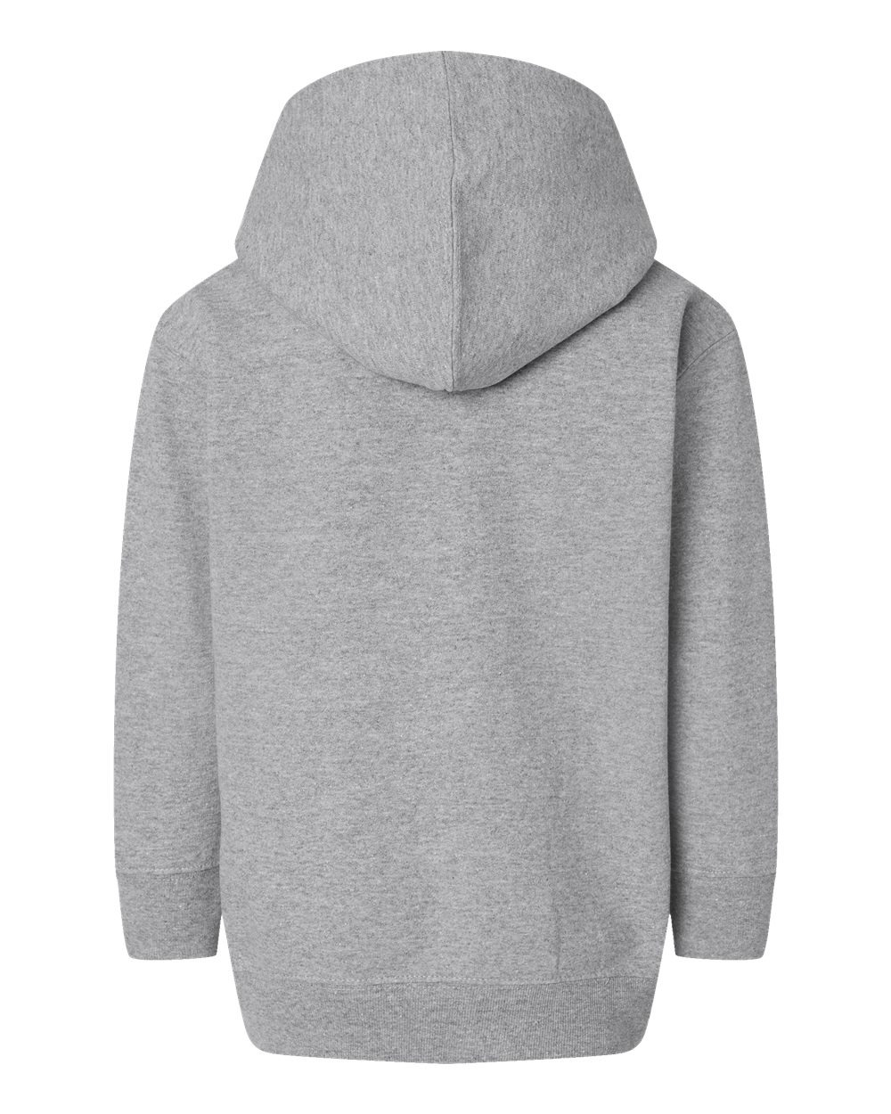 Rear View of Heather Toddler Full-Zip Fleece Hoodie - 3346