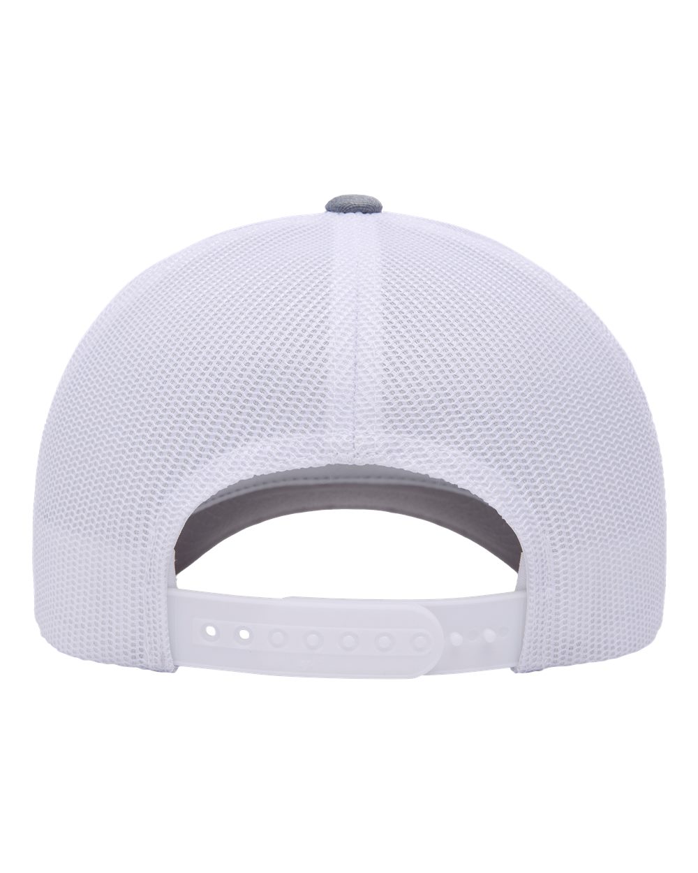 Rear View of Heather/ White Elite Cap - 6601
