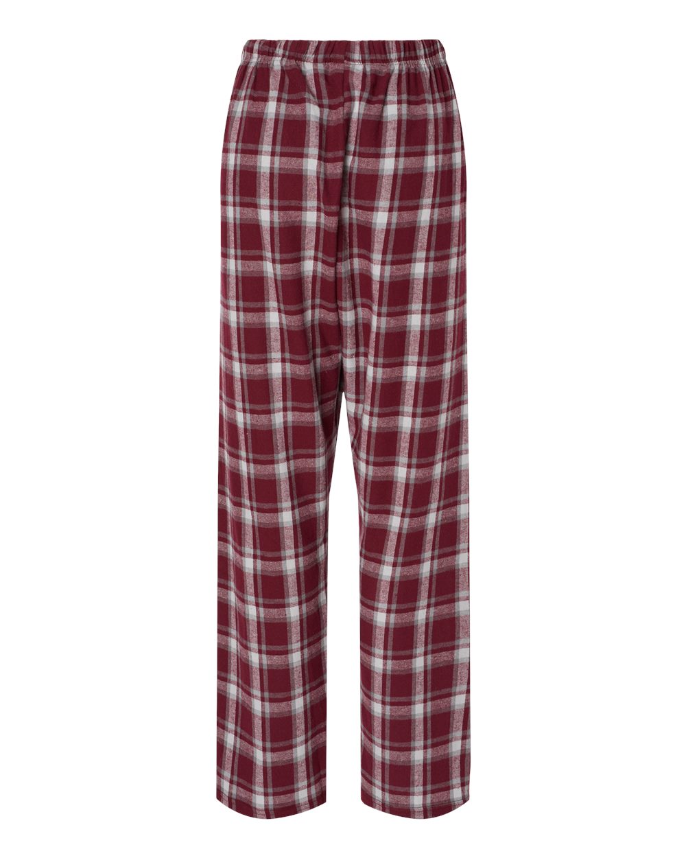 Front View of Heritage Maroon Plaid Women's Haley Flannel Pants - BW6620