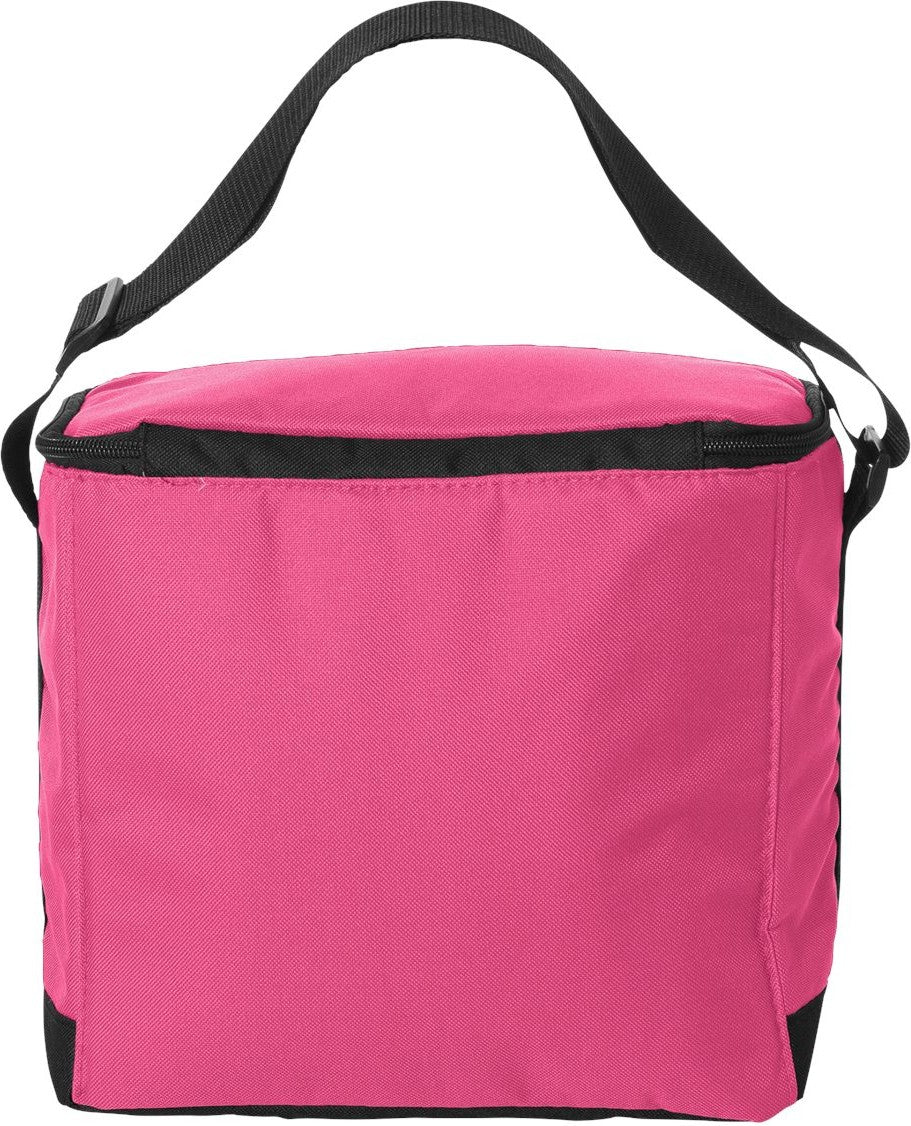 Rear View of Hot Pink Joseph 12-Pack Cooler - 1695
