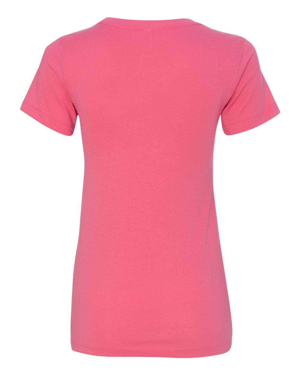 Rear View of Hot Pink Women's Ideal T-Shirt - 1510