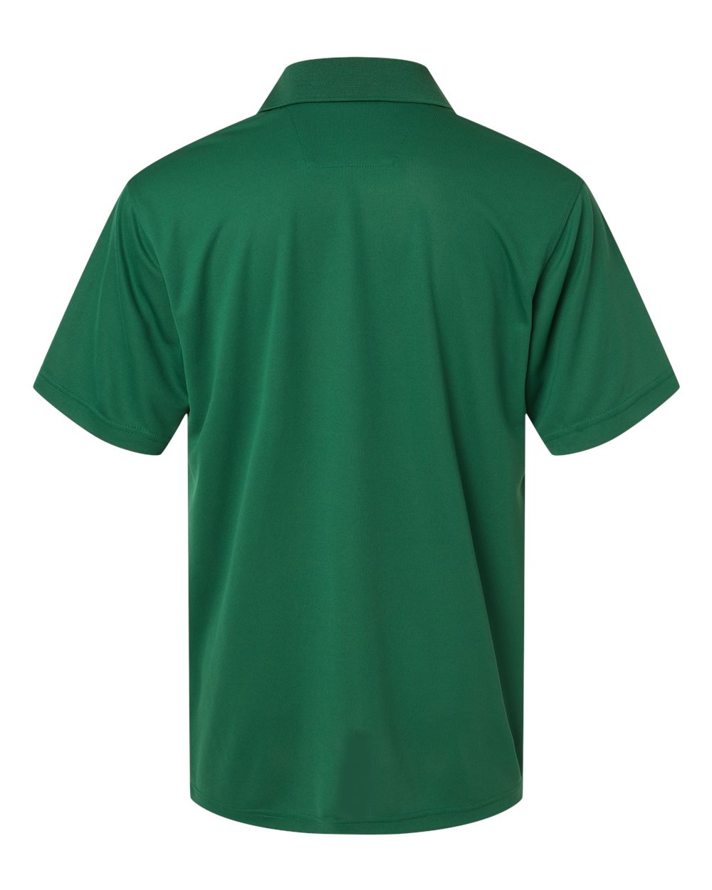 Front View of Hunter Green Saratoga Performance Mini Mesh Polo - 100
