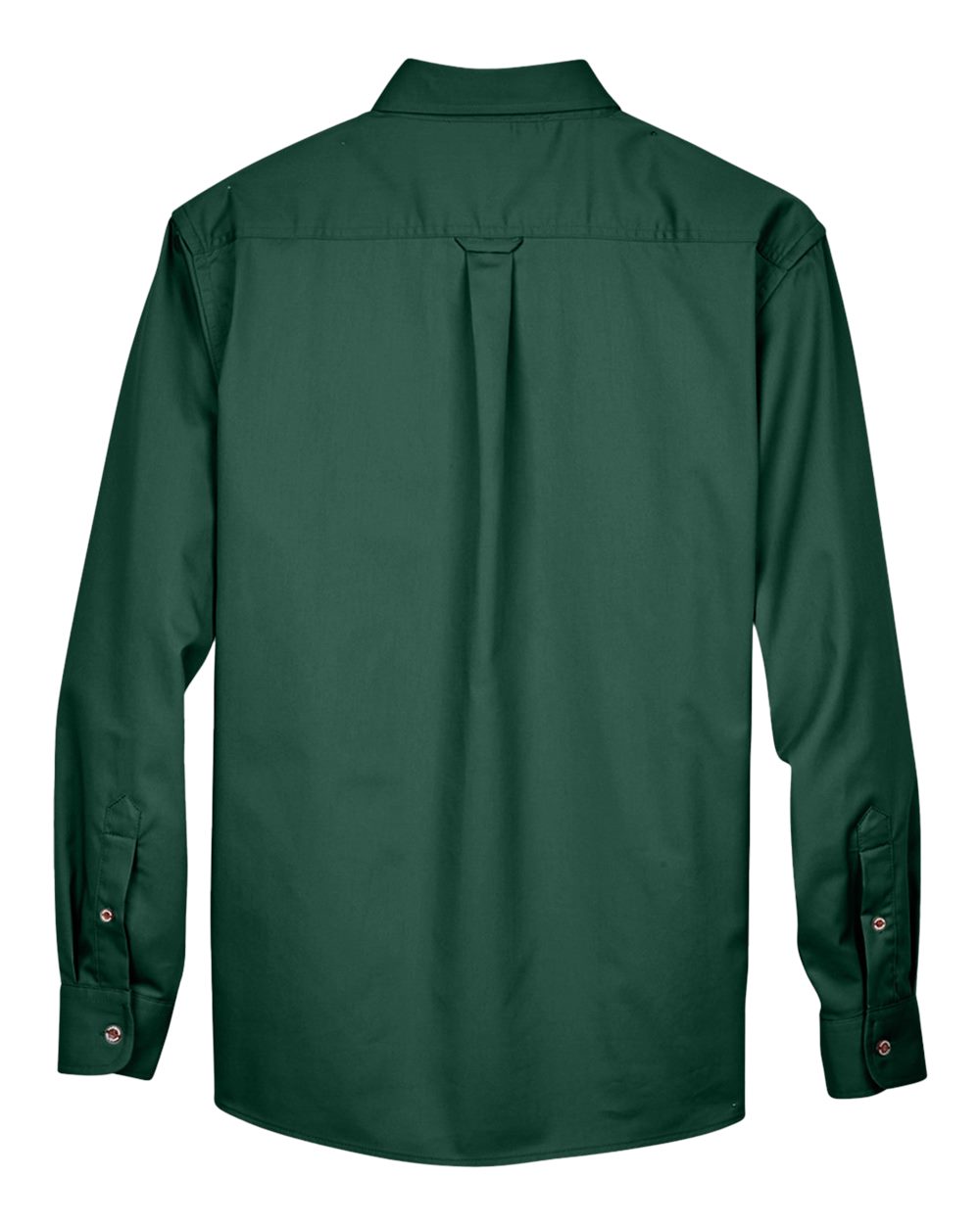 Rear View of Hunter Men's Easy Blend™ Long Sleeve Twill Shirt - M500