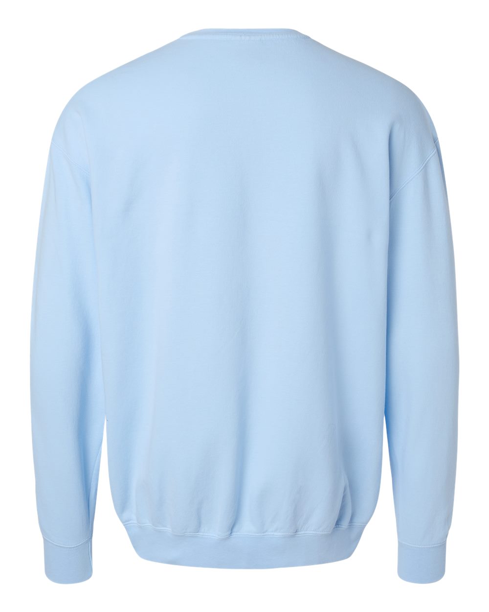 Rear View of Hydrangea Garment-Dyed Lightweight Fleece Crewneck Sweatshirt - 1466