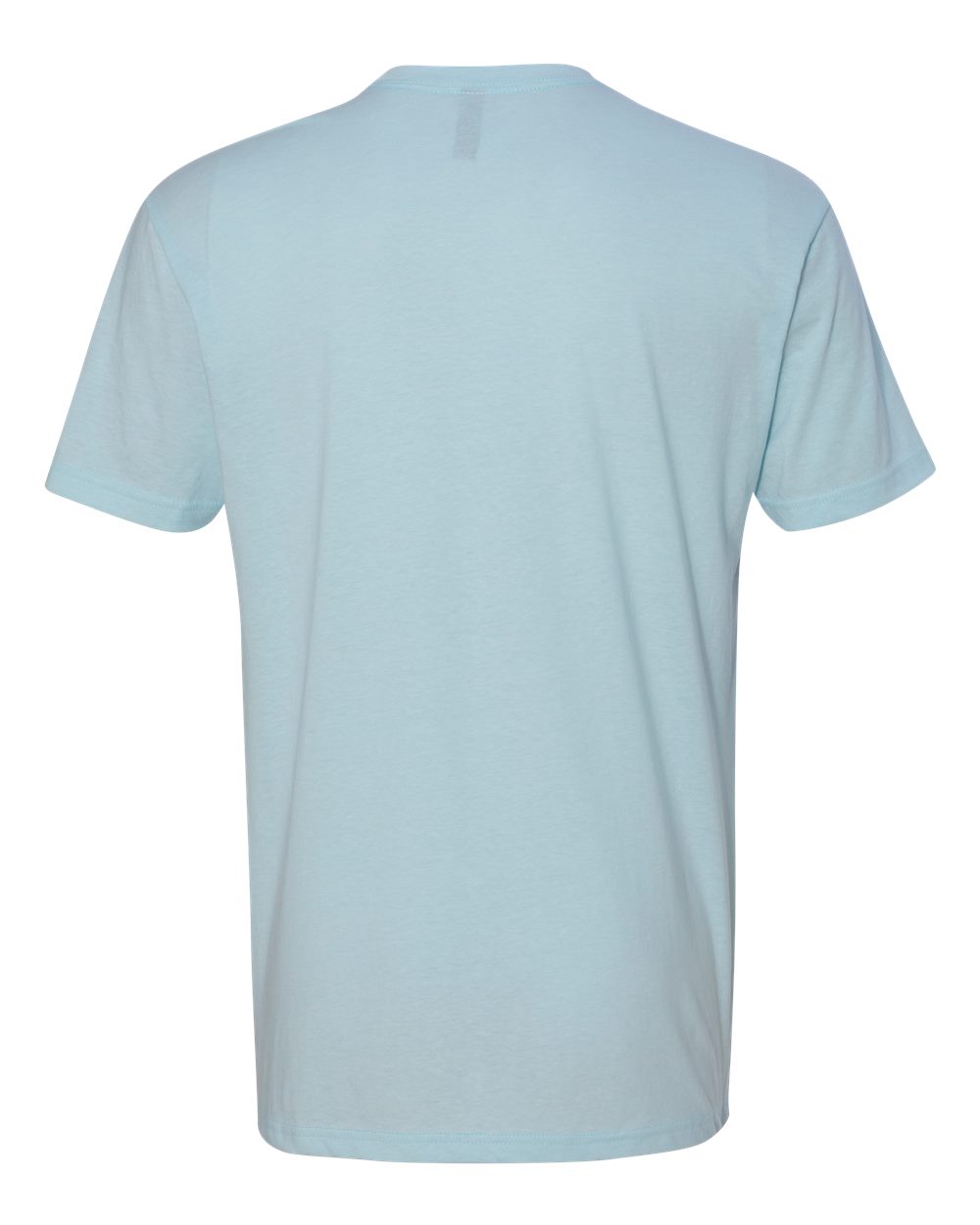 Rear View of Ice Blue CVC T-Shirt - 6210